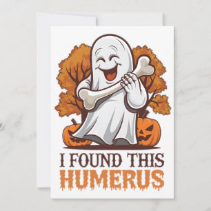 Ich fand dieses Humerus-Shirt lustig Halloween-Par Feiertagskarte