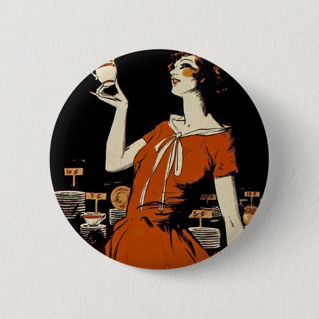 Ich fand ein Million-Dollar-Baby Button (Vorderseite)