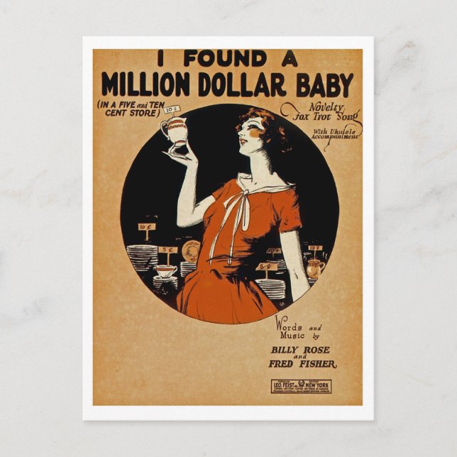 Ich fand eine Million Dollar Baby Postkarte (Vorderseite)