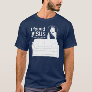 Ich fand Jesus, den er hinter dem Sofa der ganze T-Shirt