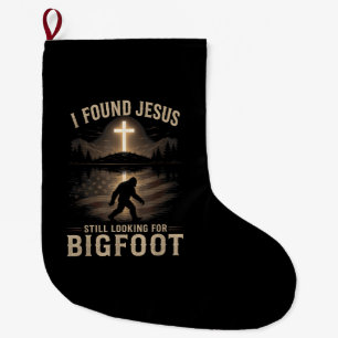 Ich fand Jesus, er sah Bigfoot immer noch lustig G Großer Weihnachtsstrumpf