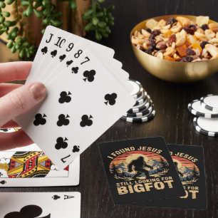 Ich fand Jesus und suche immer noch Bigfoot Spielkarten