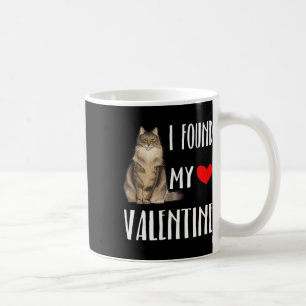 Ich fand meine Norwegische Waldkatze Valentinstag Kaffeetasse