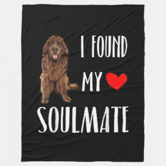 Ich fand meine Seelenverwandte | Newfdog best frie Fleecedecke