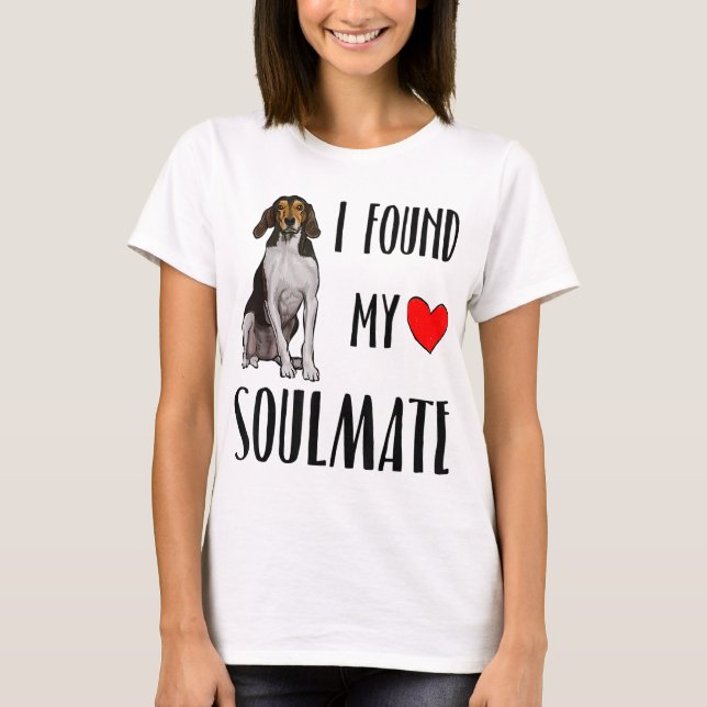 Ich fand meinen Seelenbaum Walker Coonhound Hund L T-Shirt (Vorderseite)