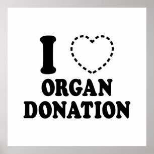 Ich {FEHLENDES HERZ} ORGANSPENDE Poster