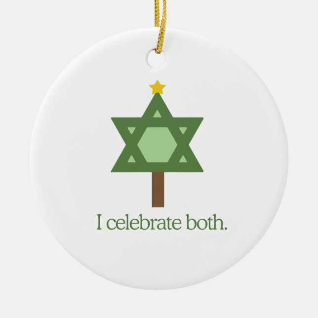 Ich feiere beide keramikornament (Vorne)