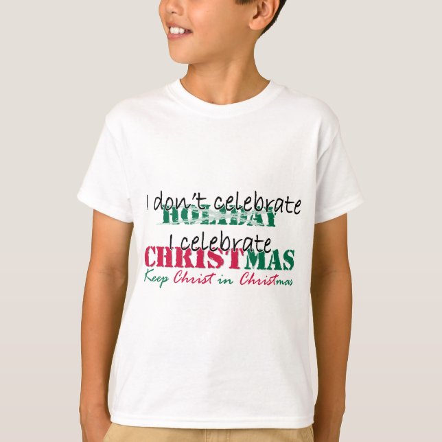 Ich feiere nicht Feiertag T-Shirt (Vorderseite)