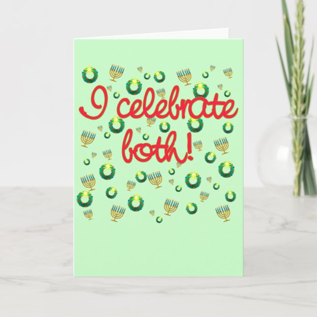 Ich feiere Weihnachten und Hanukkah (Vorderseite)