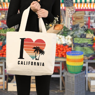 Ich finde California Retro Jumbo Stoffbeutel