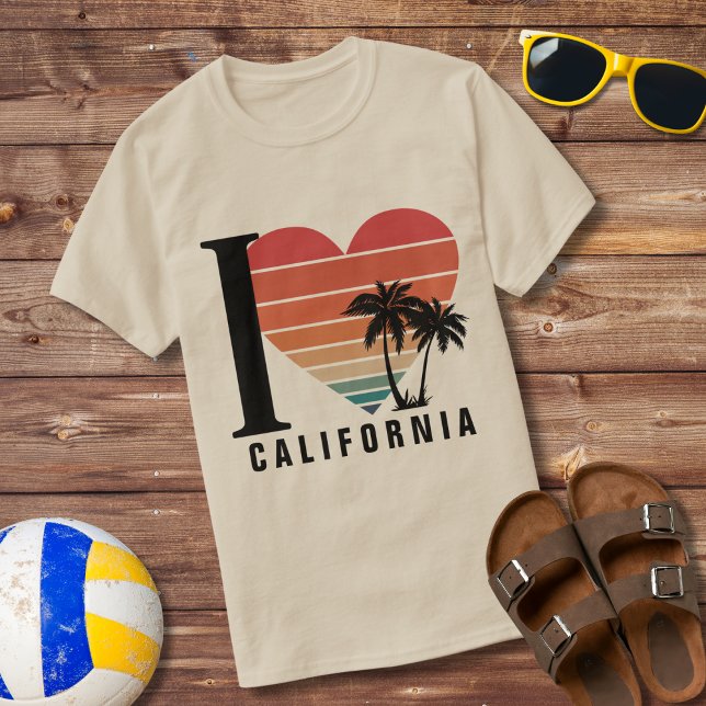 Ich finde California Retro T-Shirt (Von Creator hochgeladen)