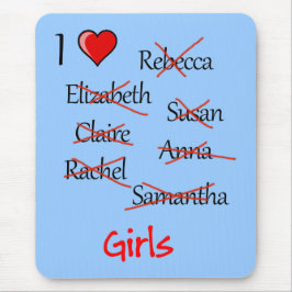 "Ich finde Girls" Mousepad