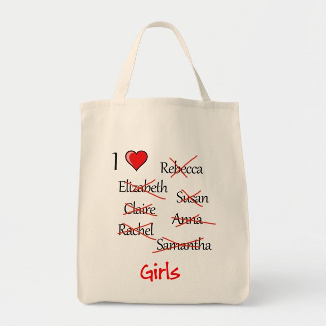 "Ich finde Girls" Tragetasche (Vorne)