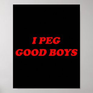 Ich finde gute Jungs lustig y2k 2000er 90er inspir Poster