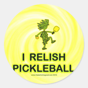 Ich finde Pickleball Shirts u. Geschenke Gefallen Runder Aufkleber