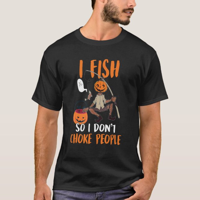 Ich fische also ersticke ich nicht Leute, die Hall T-Shirt (Vorderseite)