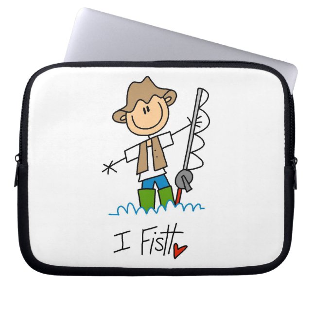 Ich fische laptopschutzhülle (Vorderseite)