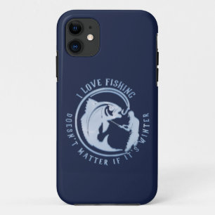 Ich fische Liebe, egal ob es Winter T-Sh ist Case-Mate iPhone Hülle