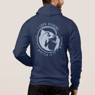 Ich fische Liebe, egal ob es Winter T-Sh ist Hoodie