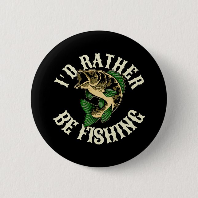 Ich fische lieber Fisch Button (Vorderseite)