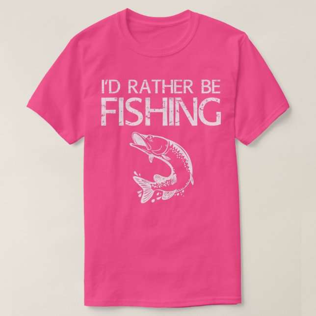 Ich fische lieber Fischer 1 T-Shirt (Design vorne)