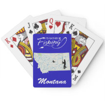 Ich fische lieber Montan-Fahrrad-Spielkarten