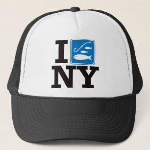 Ich fische New York - NY Truckerkappe