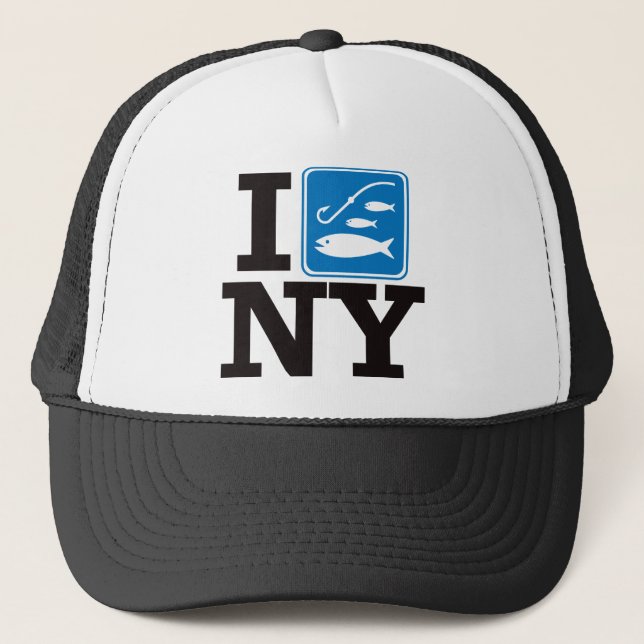 Ich fische New York - NY Truckerkappe (Vorderseite)