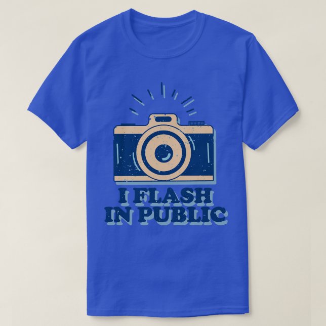 Ich Flash in der Öffentlichkeit lustige Fotografen T-Shirt (Design vorne)