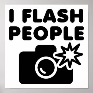 Ich Flash People Funny Poster