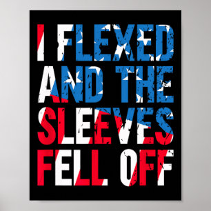 Ich flechte und die Ärmel fielen von der amerikani Poster