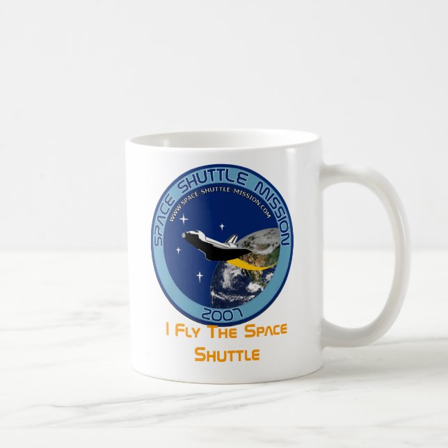 Ich fliege die Raum-Shuttle-Tasse Kaffeetasse (Rechts)