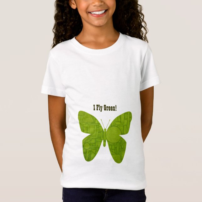 Ich fliege grünes Shirt! T-Shirt (Vorderseite)