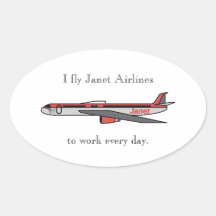Ich fliege Janet Airlines