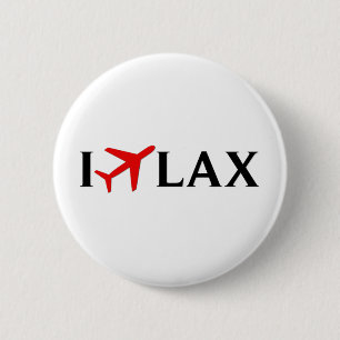 Ich fliege LOCKERES - internationaler Flughafen Button