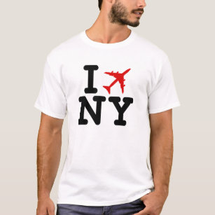 Ich fliege NY (i-Liebe NY) Flugzeug-T - Shirt