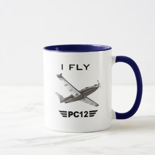 Ich fliege PC12- Versuchskaffee-Tasse Tasse