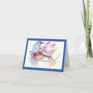 Ich fliege weg(3) Faltkarte Dankeskarte