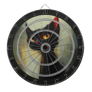 Ich fordere dich heraus, den Dartpfeil Schwarze Ka Dartscheibe