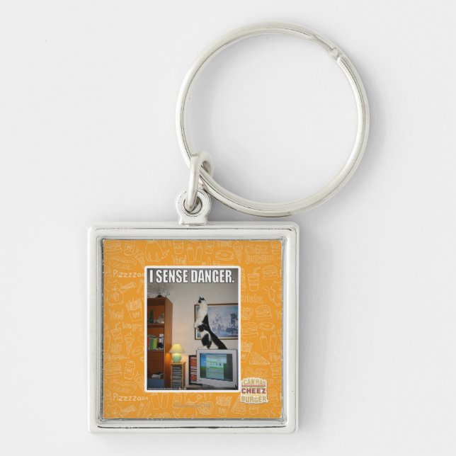 Ich frage Gefahr ab Schlüsselanhänger (Vorne)