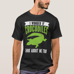 Ich frage mich, ob Krokodile an Crocodile Croc den T-Shirt