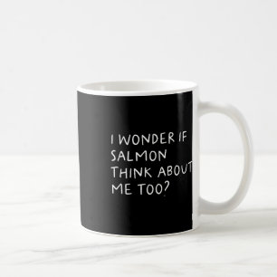 Ich frage mich, ob Lachse über mich zu fischen nac Kaffeetasse
