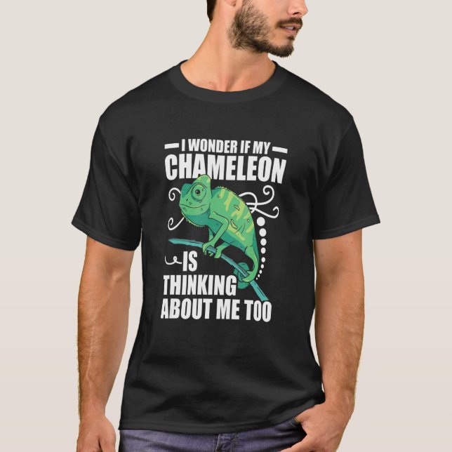 Ich frage mich, ob mein Chameleon auch an mich den T-Shirt (Vorderseite)
