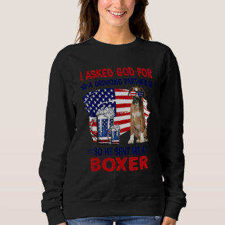 Ich Fragte Gott für einen Drink-Partner, also schi Sweatshirt