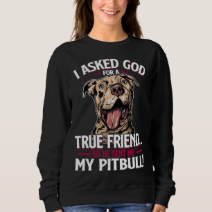 Ich Fragte Gott für einen echten Freund, also schi Sweatshirt