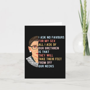 Ich Fragte keinen Gefallen für meine weiblichen Fr Karte