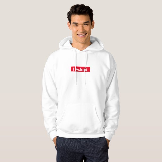 Ich Fragte Mens Hoodie (Vorne ganz)