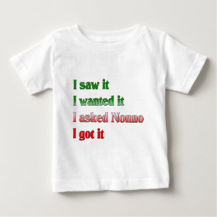 Ich fragte Nonno Baby T-shirt