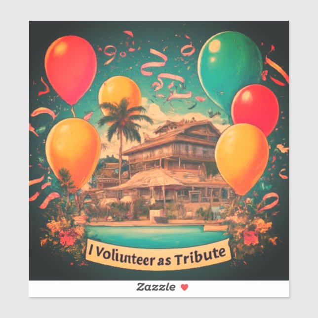 Ich Freiwillige als Hommage Aufkleber (Blatt)