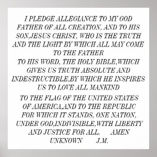 ICH FREUE MICH AN MEINEN GOTT VATER VON ALLEN KREU POSTER